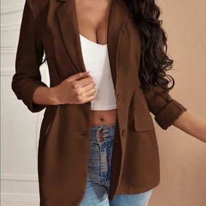 Lapel Neck Single Breasted Blazer size small